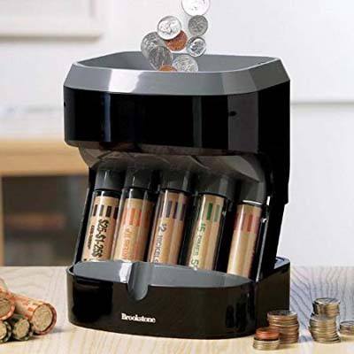 8. Brookstone Motorized Coin Sorter