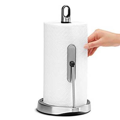 9. simplehuman Tension Arm Stainless Steel Holder