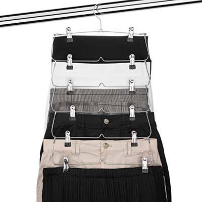 6. USTECH 6-Tier Pants Hanger