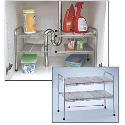 6. ATB 2 Tier Expandable Under Sink Kitchen Organizer