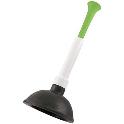 5. PlumbCraft Full Strength Toilet Plunger, Adjustable Length Handle