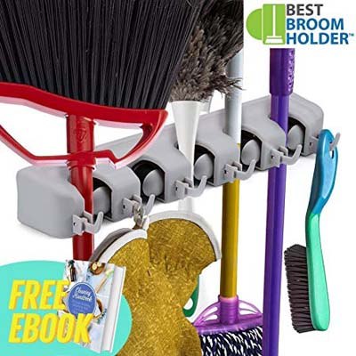 6. Best Broom Multipurpose Wall Mounted Holder with eBook