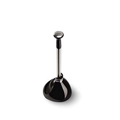 6. simplehuman Stainless Steel Toilet Plunger, Black