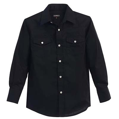 6. Gioberti Boys Solid Long Sleeve Shirt