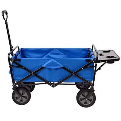 5. MacSports Collapsible utility wagon with Side table