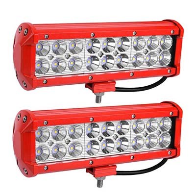 4. YITAMOTOR 2Pack RED Offroad Lights