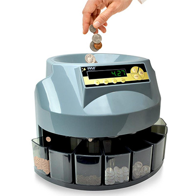 6. Pyle Auto Coin Sort and Counter