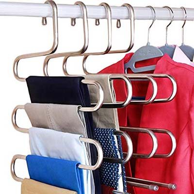 4. DOIOWN Stainless Steel S-Type Clothes Hanger