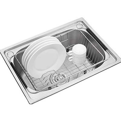 1. KESO HOME Adjustable Stainless Steel Dish Drying Rack