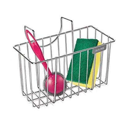 4. hblife Stainless Steel Sponge Holder, Rack, Draining Basket