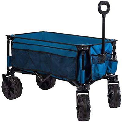 9. Timber Ridge Folding Camping Wagon with Collapsible Steel Frame