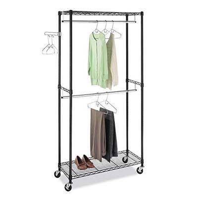 7. Whitmor Double Rod Garment Rack