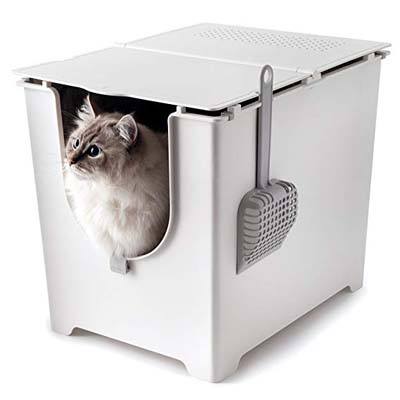 7. Modkat Flip Litter Box with Scoop and Reusable Liner