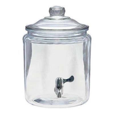 5. Anchor Hocking Glass Beverage Dispenser with Spigot