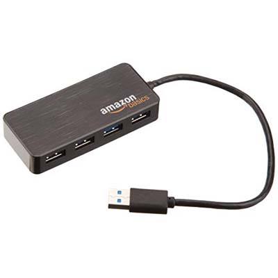 2. AmazonBasics 4-Port USB 3.0