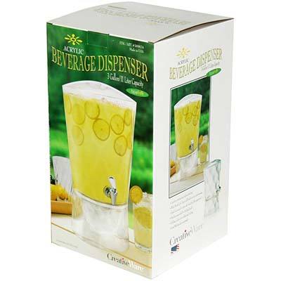 3. CreativeWare Sculptured Beverage Dispenser (Clear)