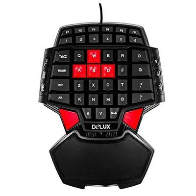 3. Delux T9 46-Key Wired Gaming Keyboard