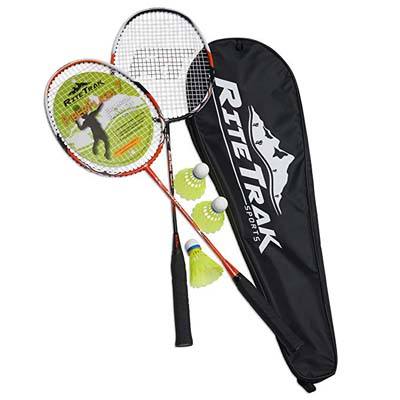 2. RiteTrak Sports 7 Badminton Racket Set