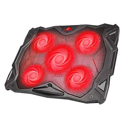 6. Havit 5-Fan Laptop Cooling Pad