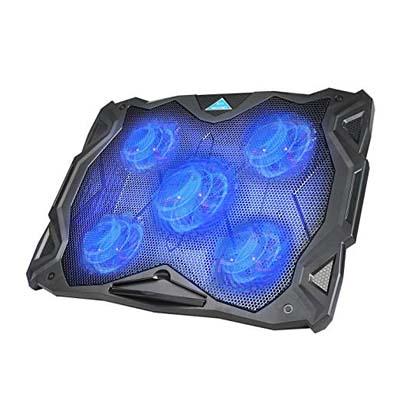 10. TeckNet 5-Fan Laptop Cooling Pad