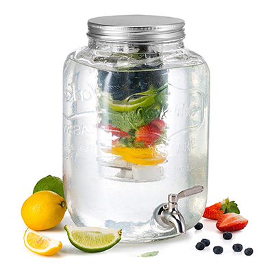 9. KooK Glass Drink Dispenser, 2 Gallon