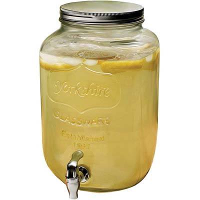 6. Circleware Glass Beverage Dispenser with Lid
