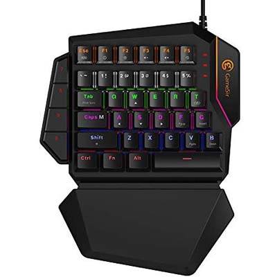 6. GameSir One Handed Gaming Keyboard - GK100