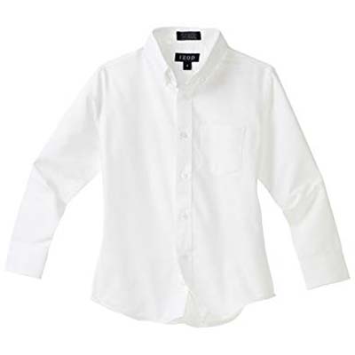 1. IZOD Solid Button Down Oxford Shirt