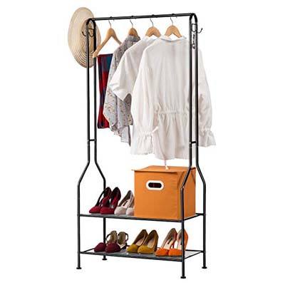 9. LANGRIA Heavy Duty Commercial Grade Garment Rack