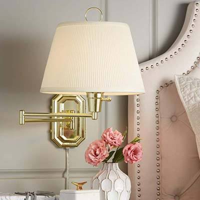 9. Barnes and Ivy Fredericks Plug-In Wall Lamp