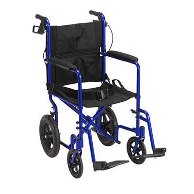 4. Drive Medical Lightweight Expedition Wheelchair with Hand Brakes