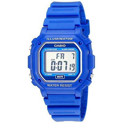 5. Casio Digital Blue Resin Strap Watch (F108WH)