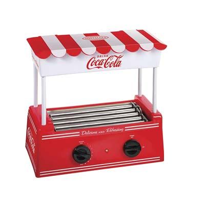 3. Nostalgia HDR565COKE Coca-Cola Hot Dog Roller and Bun Warmer