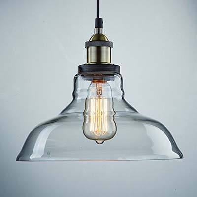 2. CLAXY 1-Light Pendant Glass Hanging Light