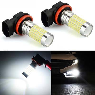 4. JDM ASTAR 144-EX Chipsets H11 LED Fog Light Bulbs