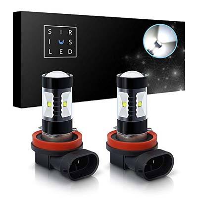 3. SiriusLED H8 Size DRL 30W 6000K Fog Light (Pack of 2)