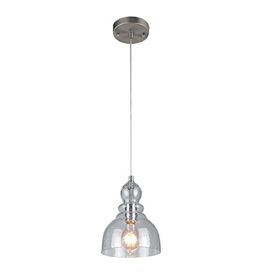 10. Westinghouse 6100700 One-Light Indoor Mini Pendant with Clear Seeded Glass