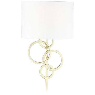 5. Possini Euro Design Circles Plug-in Wall Lamp