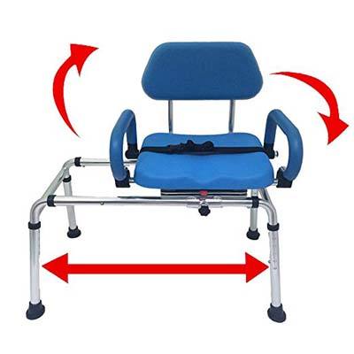 3. Platinum Health Sliding Transfer Bench with Swivel Seat