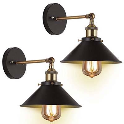 6. JACKYLED Arm Swing Wall Lights (2-Pack)