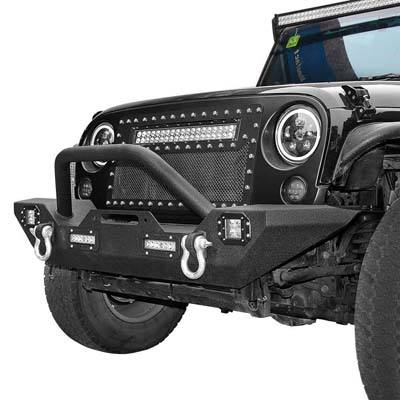 3. LEDKINGDOMUS Front Bumper for 87-06 Jeep Wrangler YJ and TJ