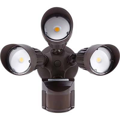 3. LEONLITE 30W 3-Head LED Outdoor Security Light