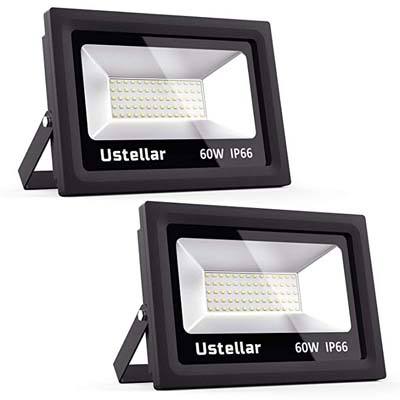 5. Ustellar 60W LED Flood Light – 2 Pack