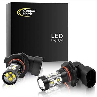 6. Cougar Motor 9005 HB3 LED Fog Light/DRL Bulbs (Pack of two bulbs)