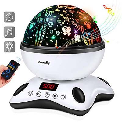 10. Moredig Night Light Projector Remote Control and Timer Design