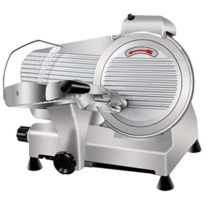 10. Super Deal Commercial Semi-Auto Meat Slicer