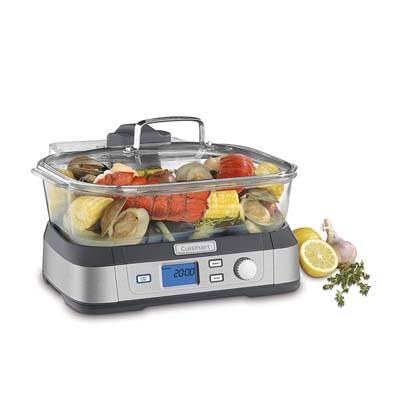 6. Cuisinart STM-1000 Digital Glass Steamer