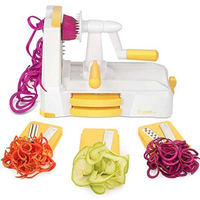 9. Zestkit Tri - Blade Vegetable Slicer and Spiralizer