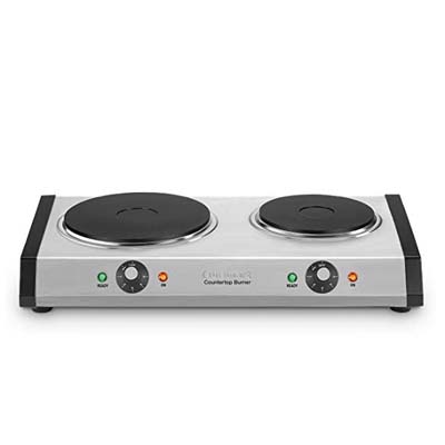 3. Cuisinart CB-60 Cast-Iron Double Burner