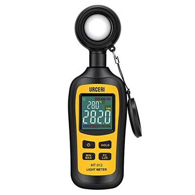 2. URCERI Light Meter Digital Illuminance Meter